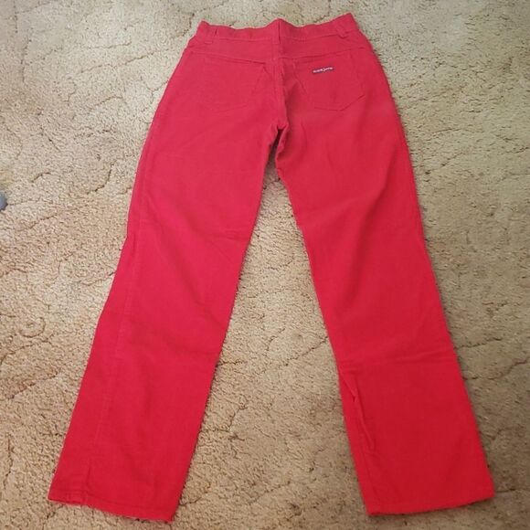 Vintage Bright Red HHS Corduroy Pants Junior Sz 13 - Picture 3 of 7